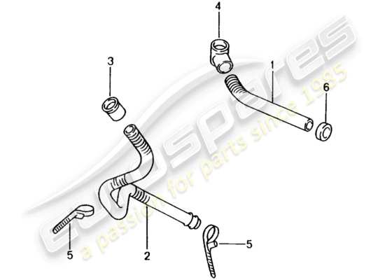 a part diagram from the Porsche 996 (1999) parts catalogue