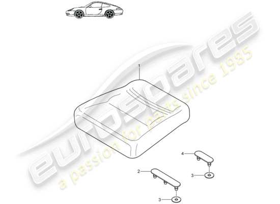 a part diagram from the Porsche 996 parts catalogue