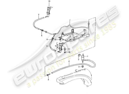 a part diagram from the Porsche 996 parts catalogue