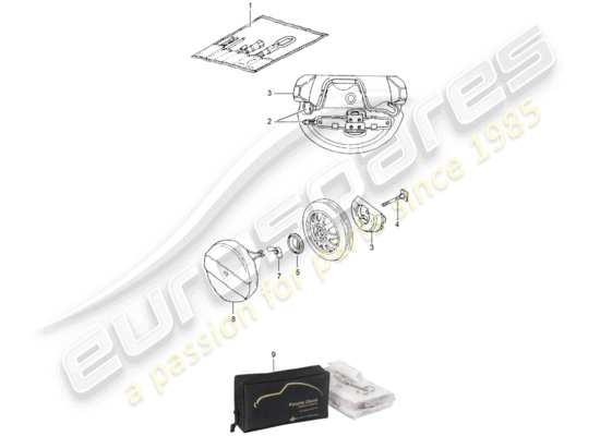 a part diagram from the Porsche 996 (2000) parts catalogue