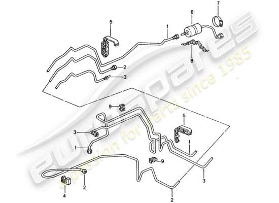 a part diagram from the Porsche 996 parts catalogue