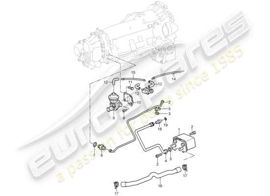 a part diagram from the Porsche 996 parts catalogue