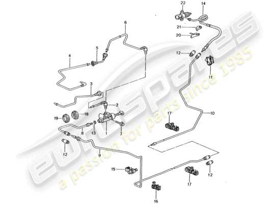 a part diagram from the Porsche 996 parts catalogue