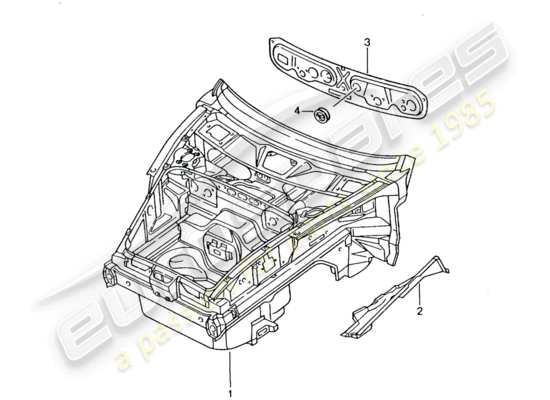 a part diagram from the Porsche 996 (2000) parts catalogue