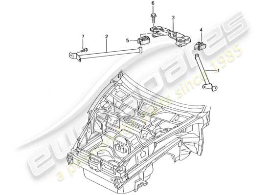 a part diagram from the Porsche 996 (2000) parts catalogue