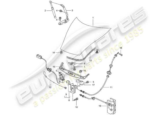 a part diagram from the Porsche 996 parts catalogue