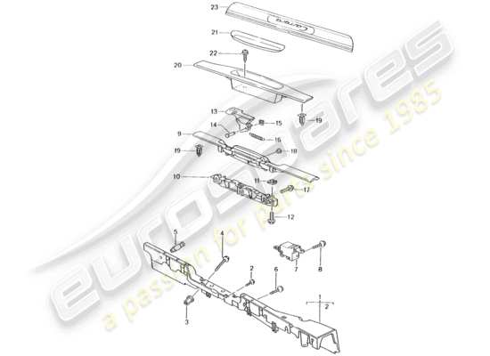 a part diagram from the Porsche 996 parts catalogue