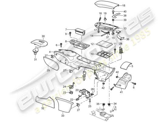 a part diagram from the Porsche 996 parts catalogue