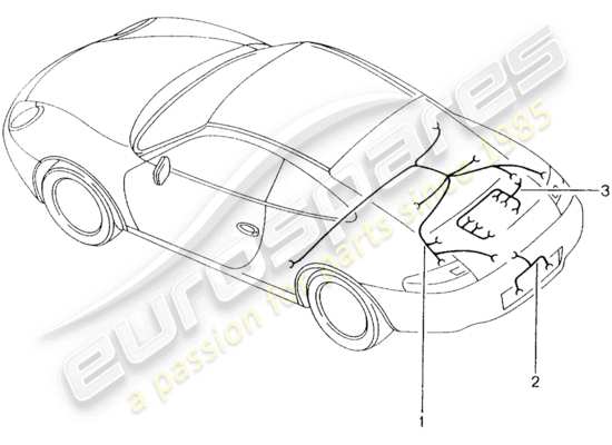 a part diagram from the Porsche 996 (2000) parts catalogue