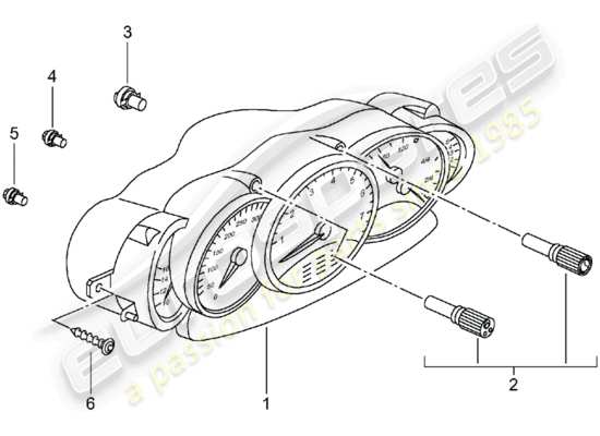 a part diagram from the Porsche 996 (2000) parts catalogue