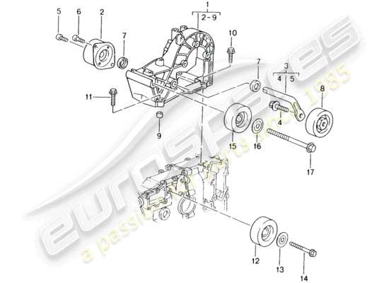 a part diagram from the Porsche 996 parts catalogue