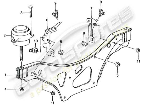 a part diagram from the Porsche 996 parts catalogue