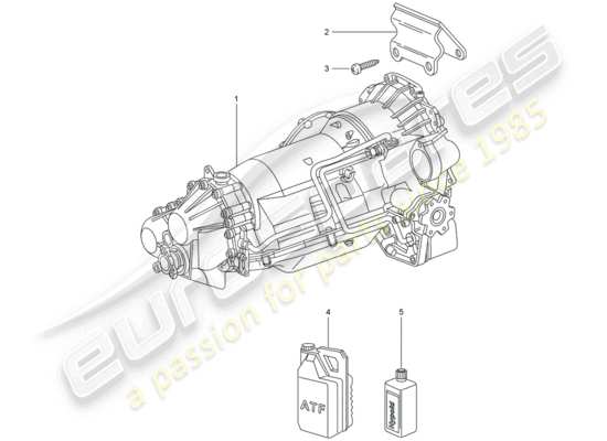 a part diagram from the Porsche 996 parts catalogue