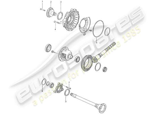 a part diagram from the Porsche 996 (2001) parts catalogue