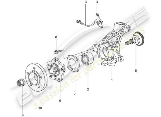 a part diagram from the Porsche 996 parts catalogue