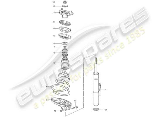 a part diagram from the Porsche 996 (2001) parts catalogue