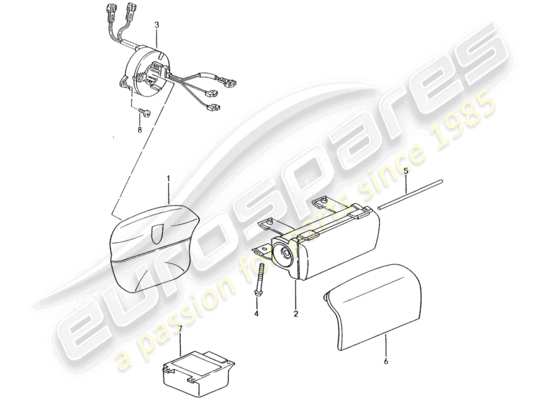 a part diagram from the Porsche 996 (2001) parts catalogue