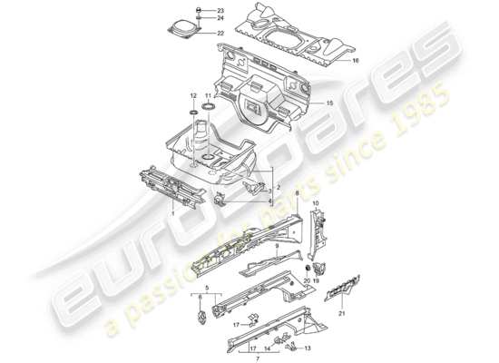 a part diagram from the Porsche 996 parts catalogue