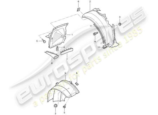 a part diagram from the Porsche 996 parts catalogue