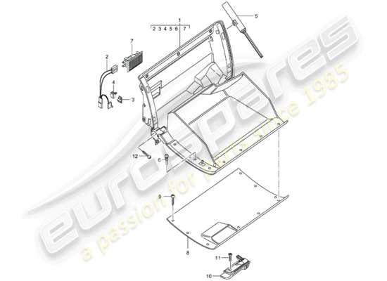 a part diagram from the Porsche 996 parts catalogue