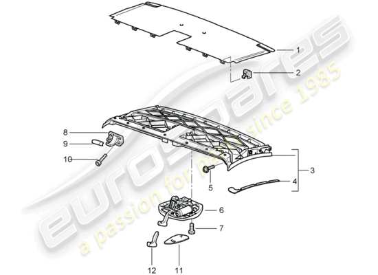 a part diagram from the Porsche 996 (2001) parts catalogue