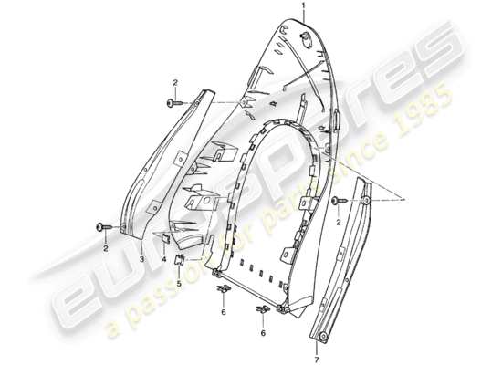 a part diagram from the Porsche 996 parts catalogue