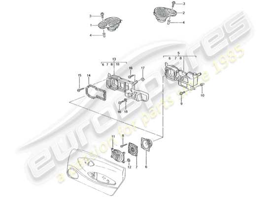 a part diagram from the Porsche 996 parts catalogue