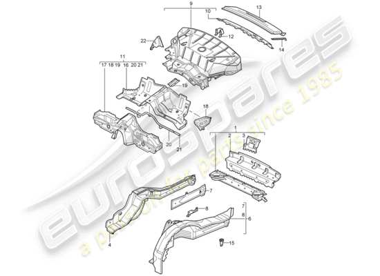 a part diagram from the Porsche 996 parts catalogue