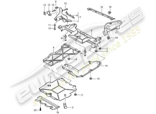 a part diagram from the Porsche 996 (2002) parts catalogue