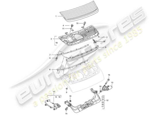 a part diagram from the Porsche 996 parts catalogue