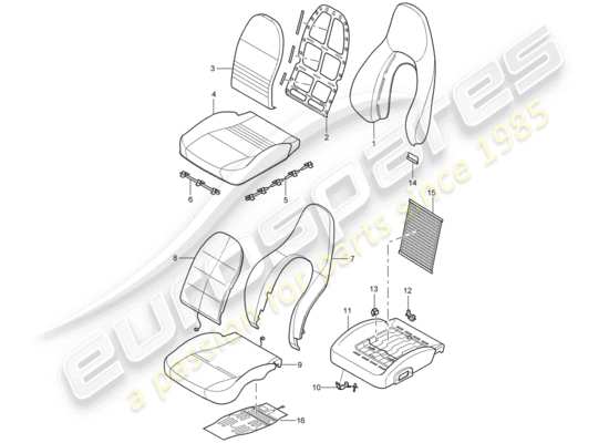 a part diagram from the Porsche 996 parts catalogue