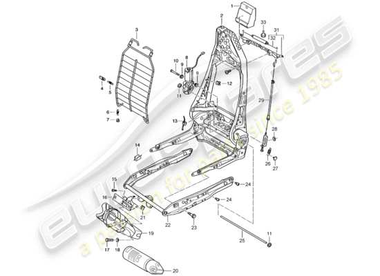 a part diagram from the Porsche 996 (2002) parts catalogue