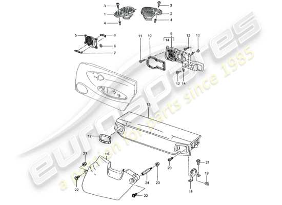 a part diagram from the Porsche 996 parts catalogue