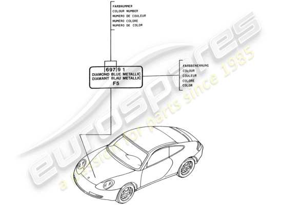 a part diagram from the Porsche 996 parts catalogue