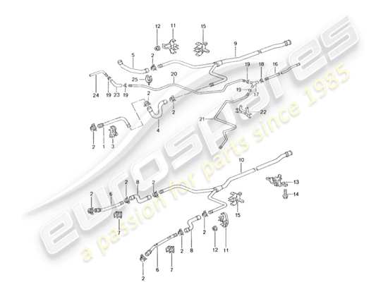 a part diagram from the Porsche 996 (2003) parts catalogue