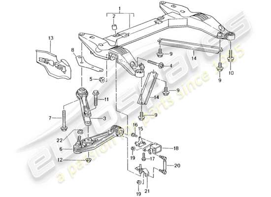 a part diagram from the Porsche 996 parts catalogue