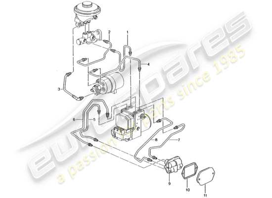 a part diagram from the Porsche 996 parts catalogue