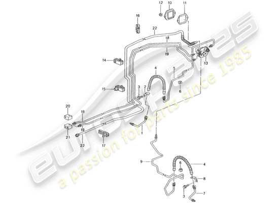 a part diagram from the Porsche 996 parts catalogue