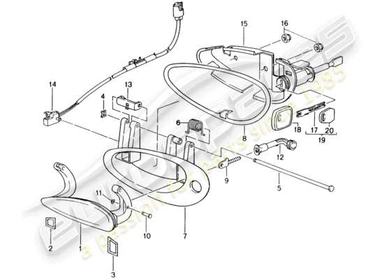 a part diagram from the Porsche 996 parts catalogue