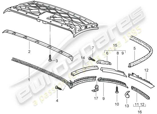 a part diagram from the Porsche 996 parts catalogue