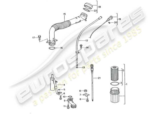 a part diagram from the Porsche 996 parts catalogue