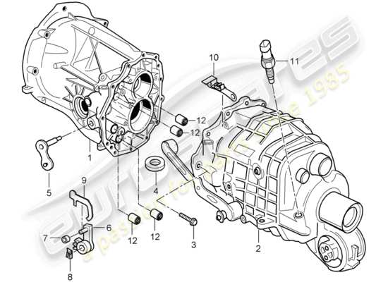 a part diagram from the Porsche 996 parts catalogue