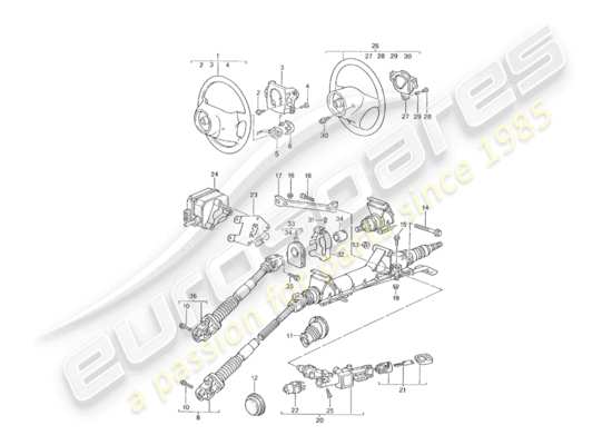 a part diagram from the Porsche 996 parts catalogue