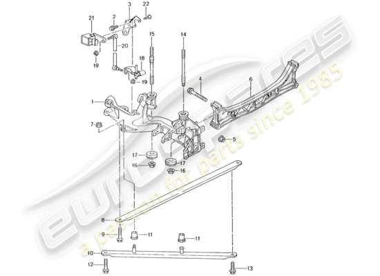 a part diagram from the Porsche 996 parts catalogue