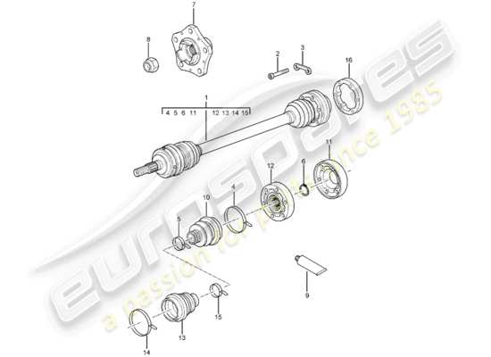 a part diagram from the Porsche 996 (2004) parts catalogue