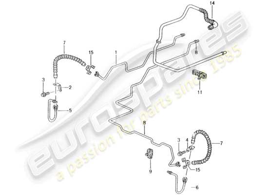 a part diagram from the Porsche 996 parts catalogue