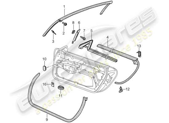 a part diagram from the Porsche 996 (2004) parts catalogue