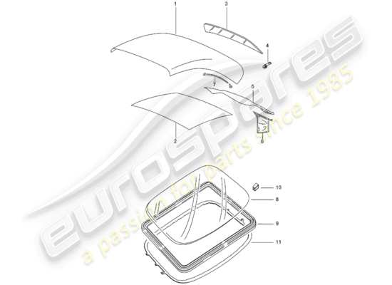 a part diagram from the Porsche 996 parts catalogue