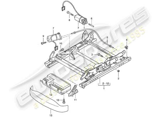 a part diagram from the Porsche 996 parts catalogue