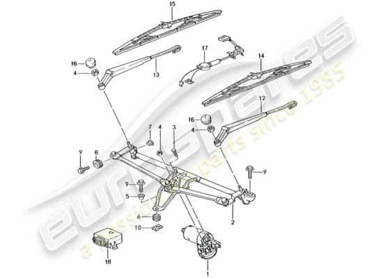 a part diagram from the Porsche 996 parts catalogue